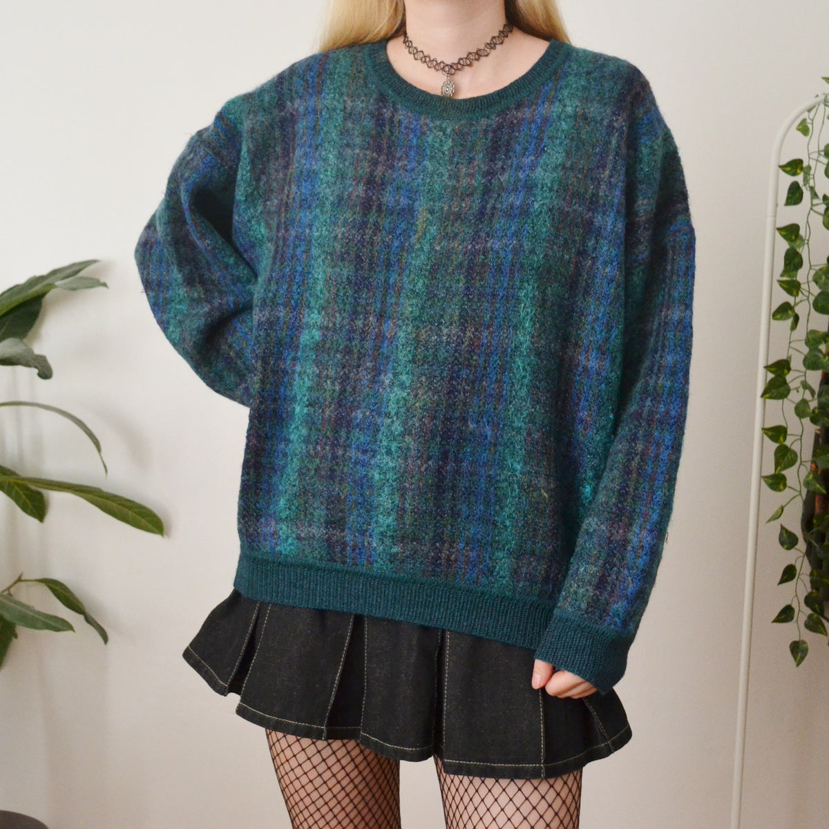Vintage Turquoise Jumper L