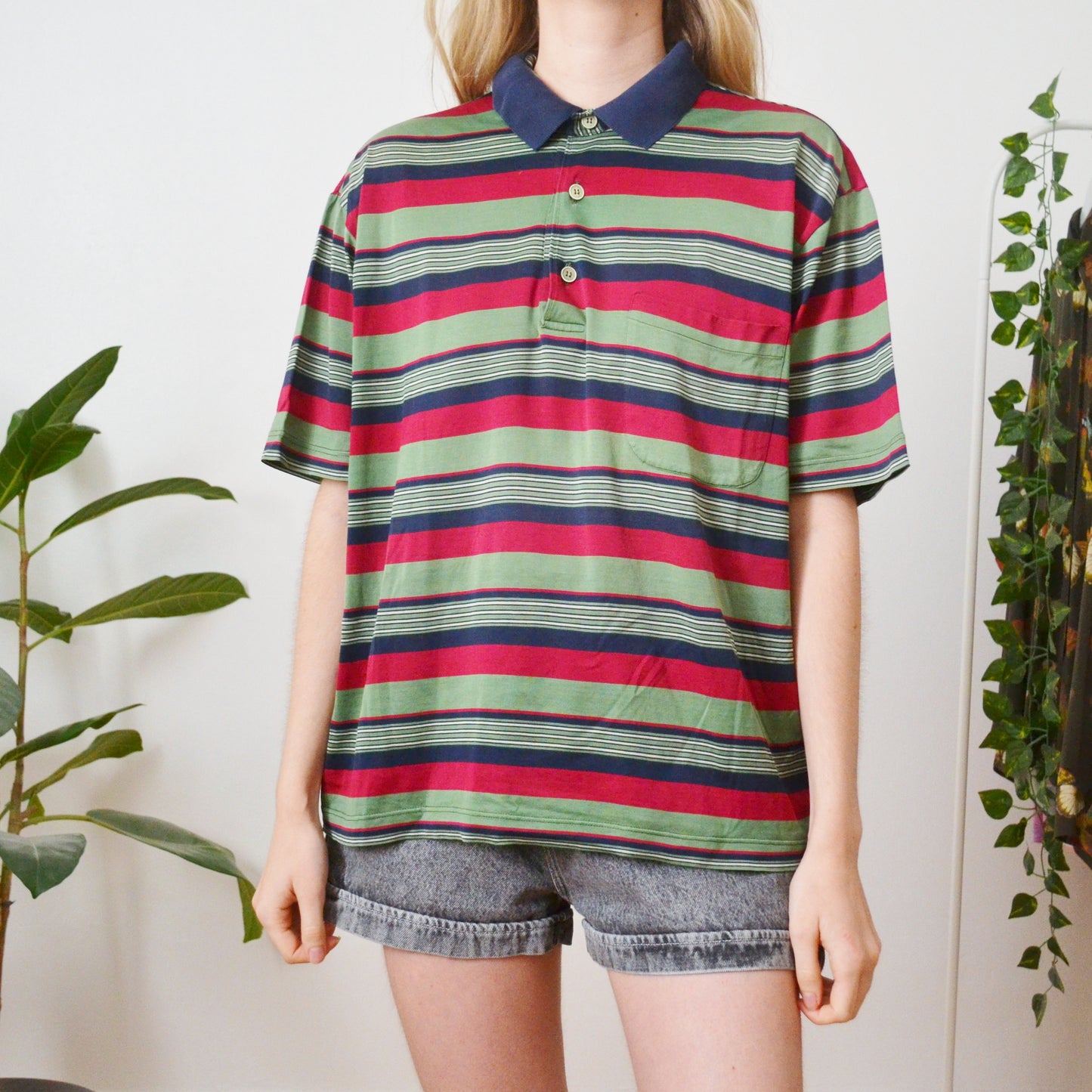 Stripe polo S
