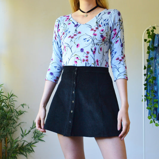 Floral knit top uk 10