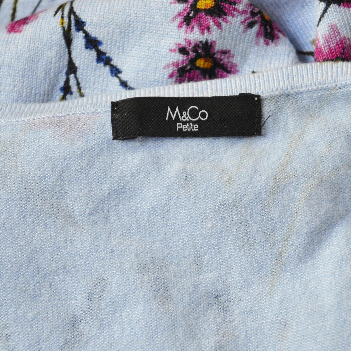 Floral knit top uk 10