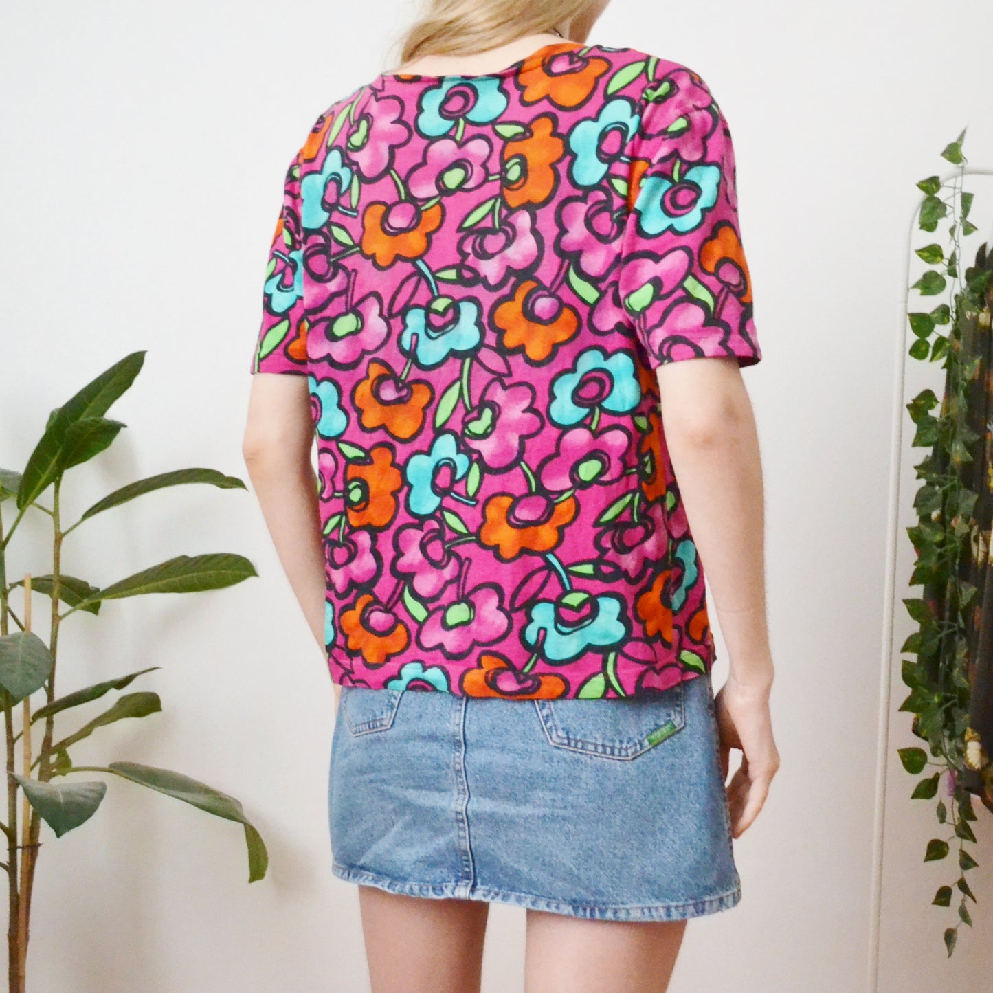 Floral tee S
