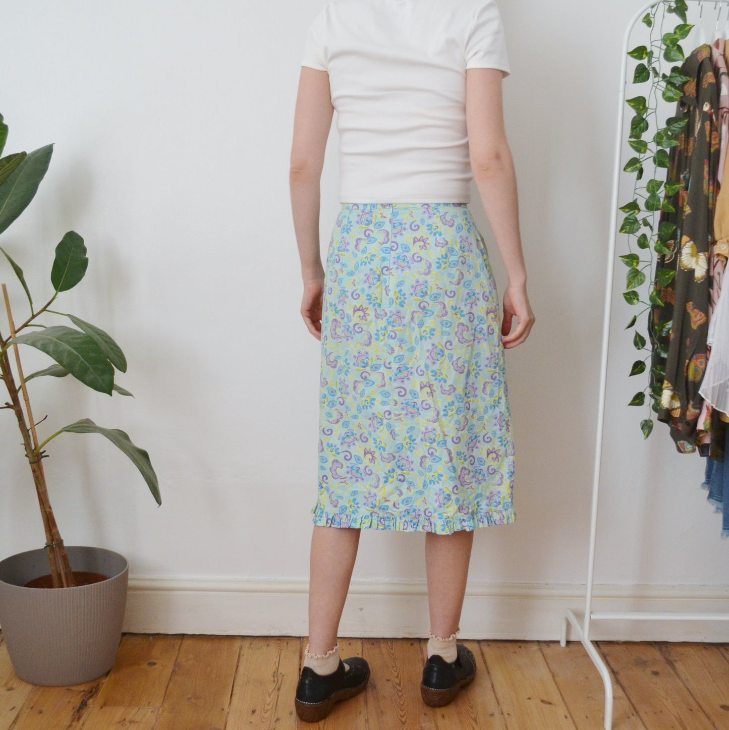 Vintage Floral Skirt M