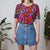 Floral tee S
