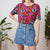 Floral tee S