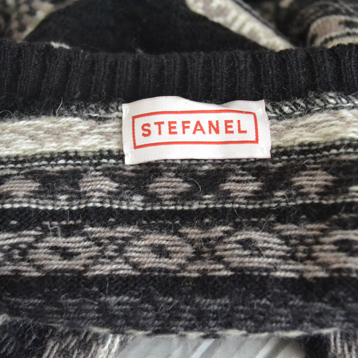 Vintage Monochrome Cardigan L