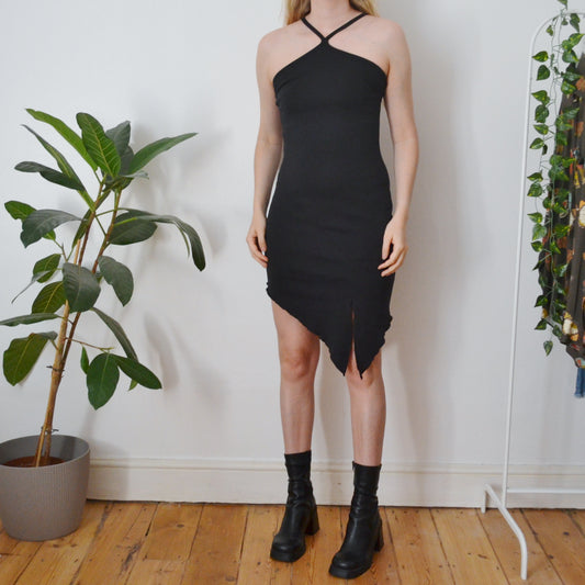 Vintage Crossover Back Dress