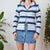 Stripe cardigan L