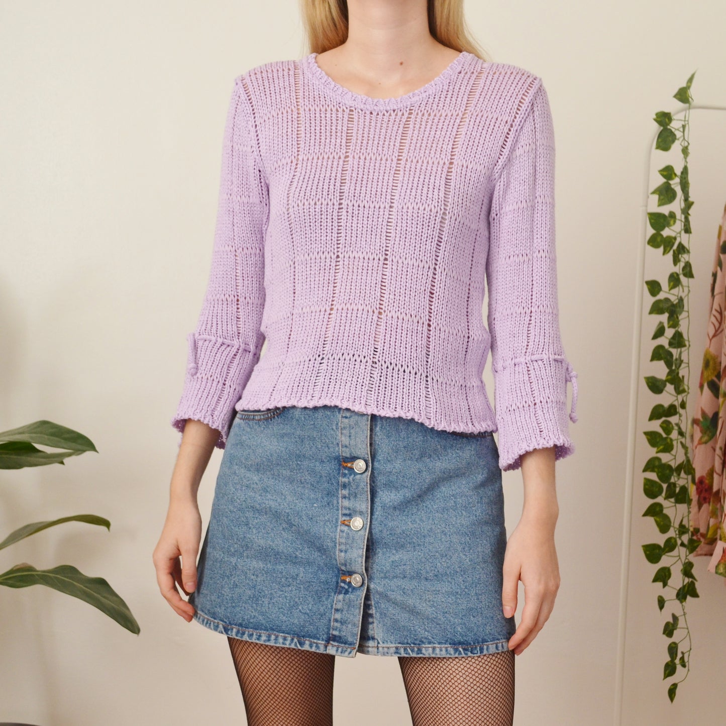 Lilac knit top M