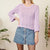 Lilac knit top M