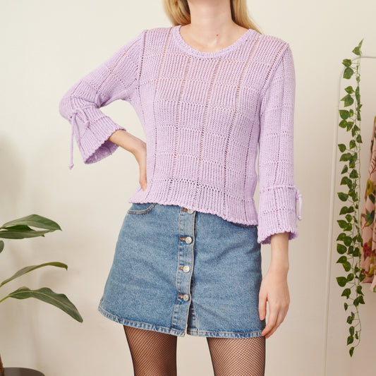 Lilac knit top M