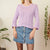Lilac knit top M