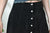Black velvet skirt S