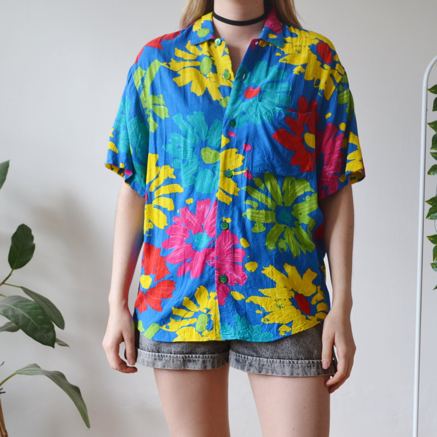 Vintage Floral Shirt S