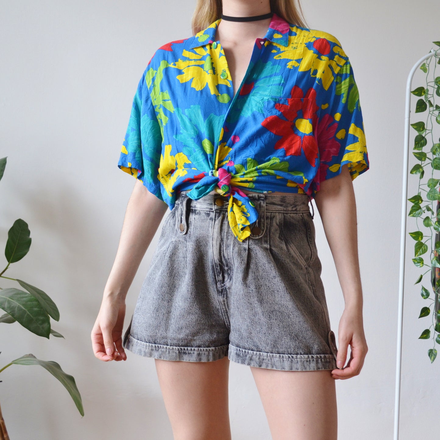 Vintage Floral Shirt S