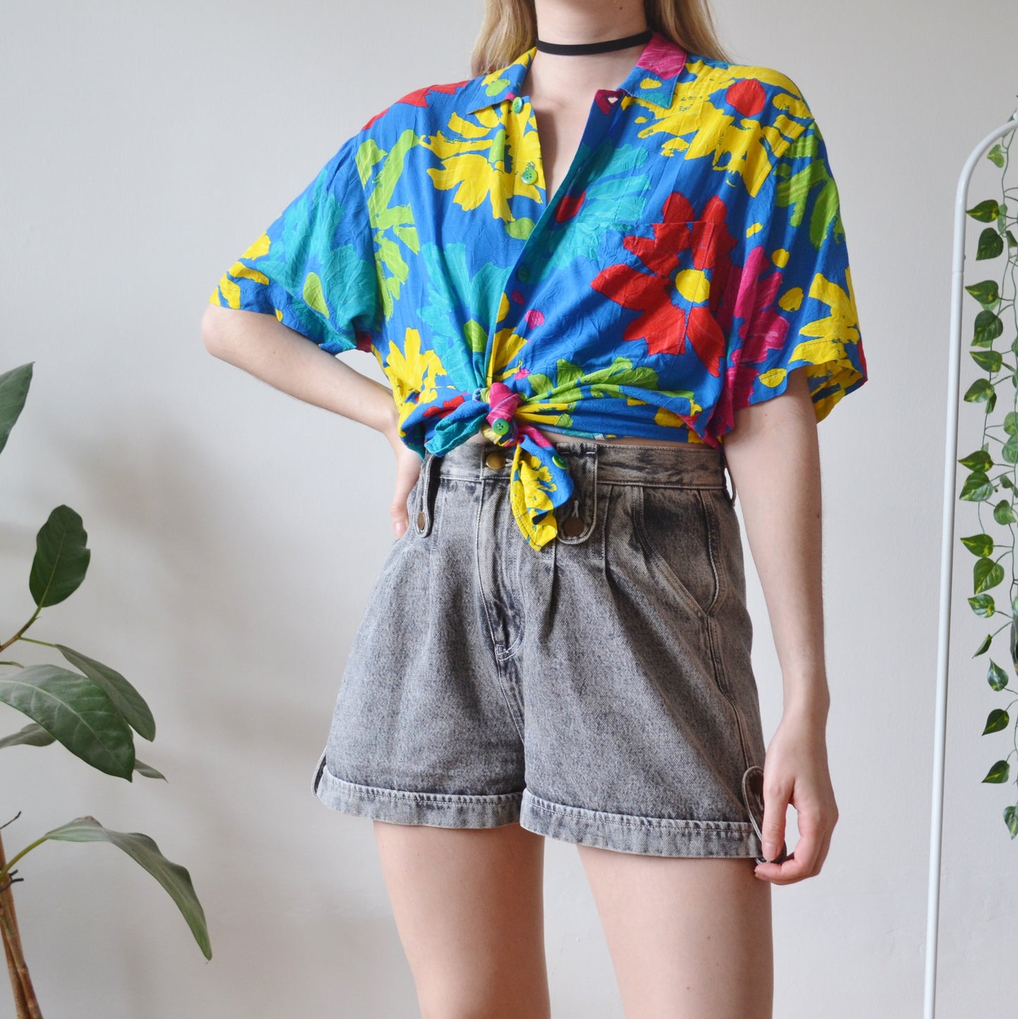 Vintage Floral Shirt S