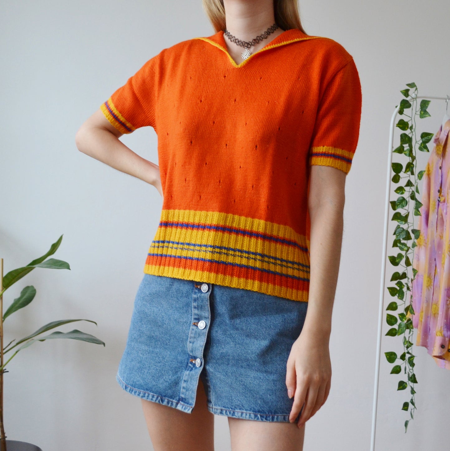 Knitted polo M