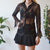 Vintage Floral Mesh Blouse M