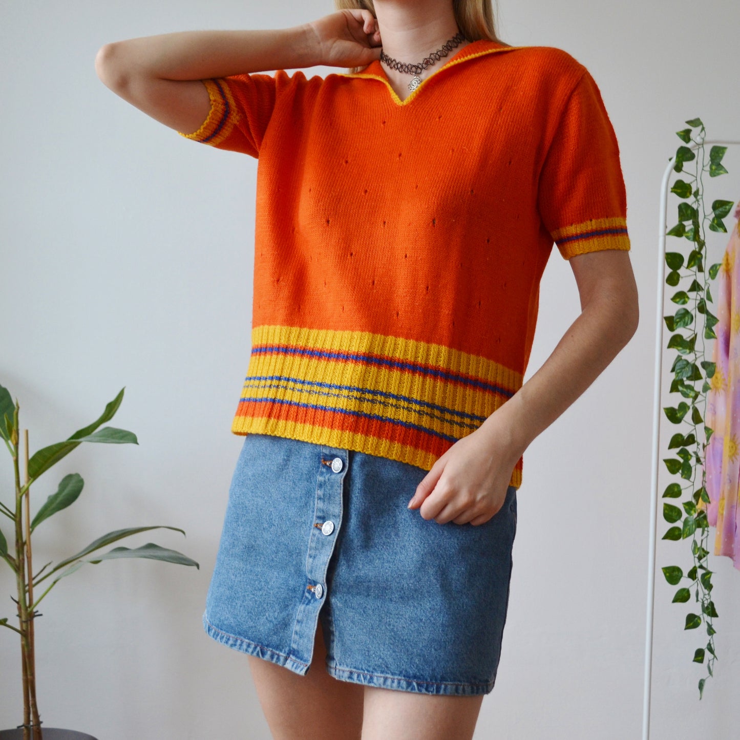 Knitted polo M