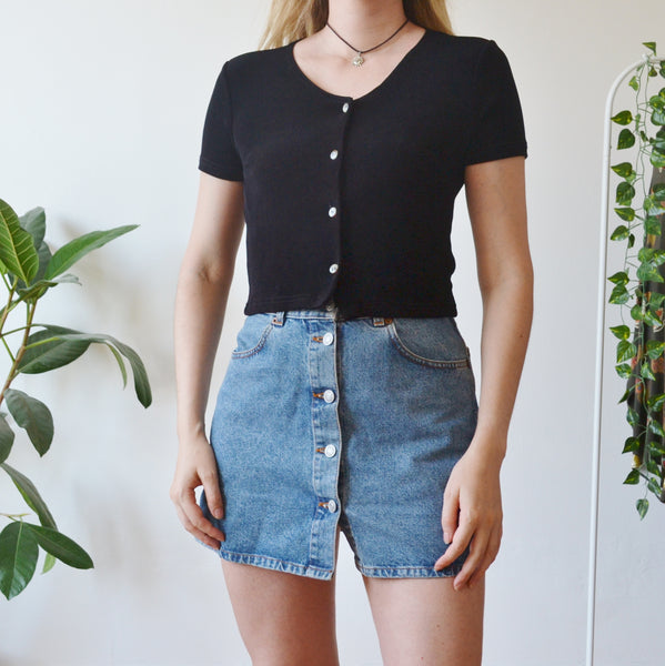 Vintage Black Top S