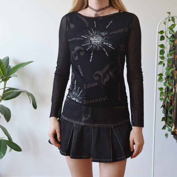 Vintage Mesh Top S