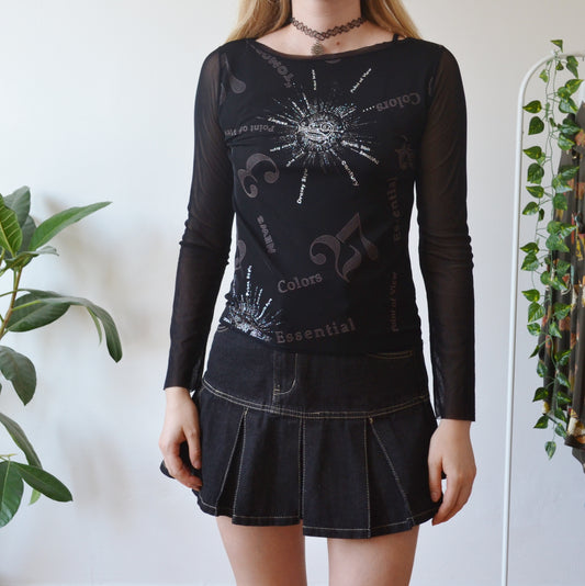 Vintage Mesh Top S