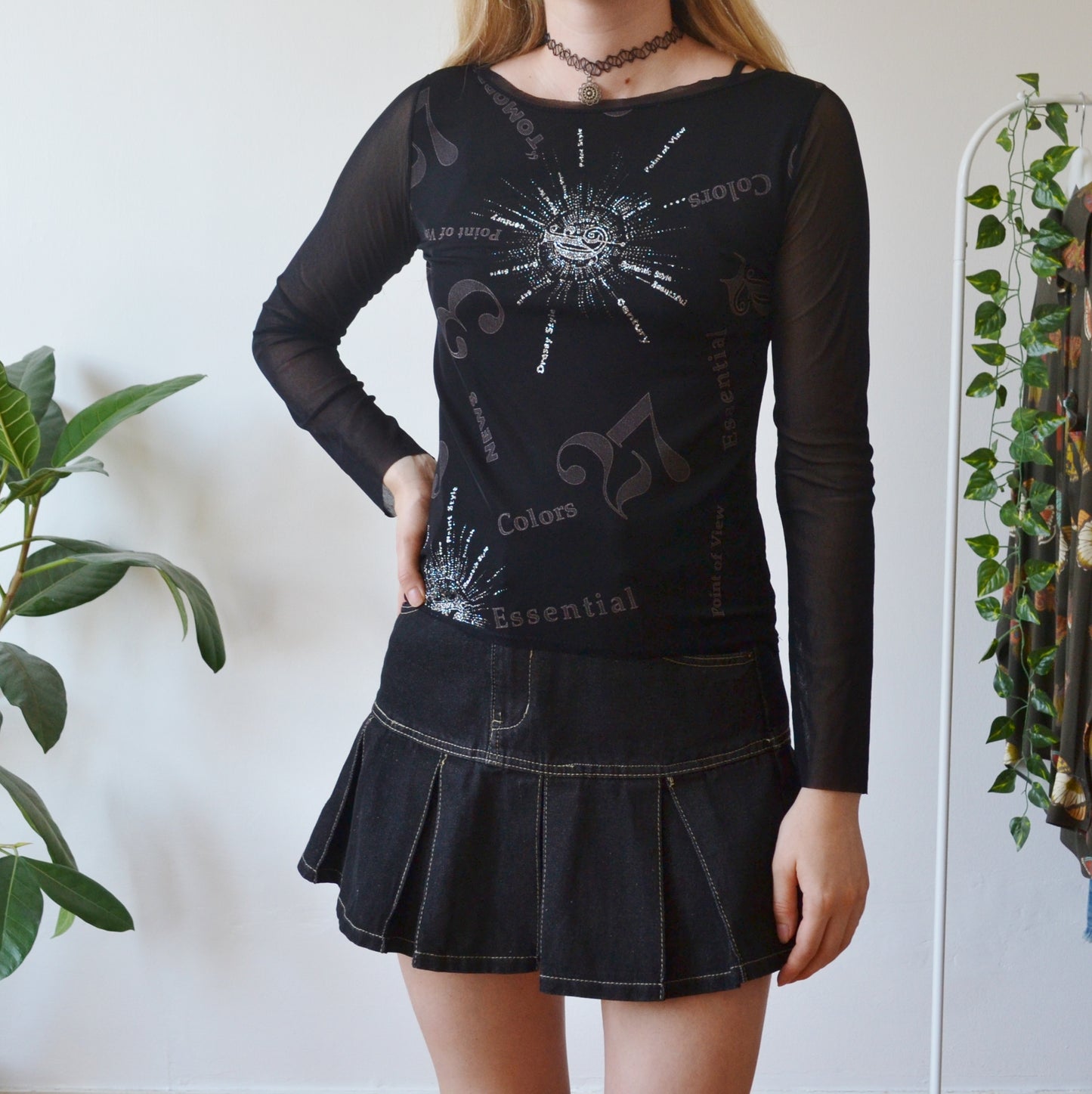 Vintage Mesh Top S