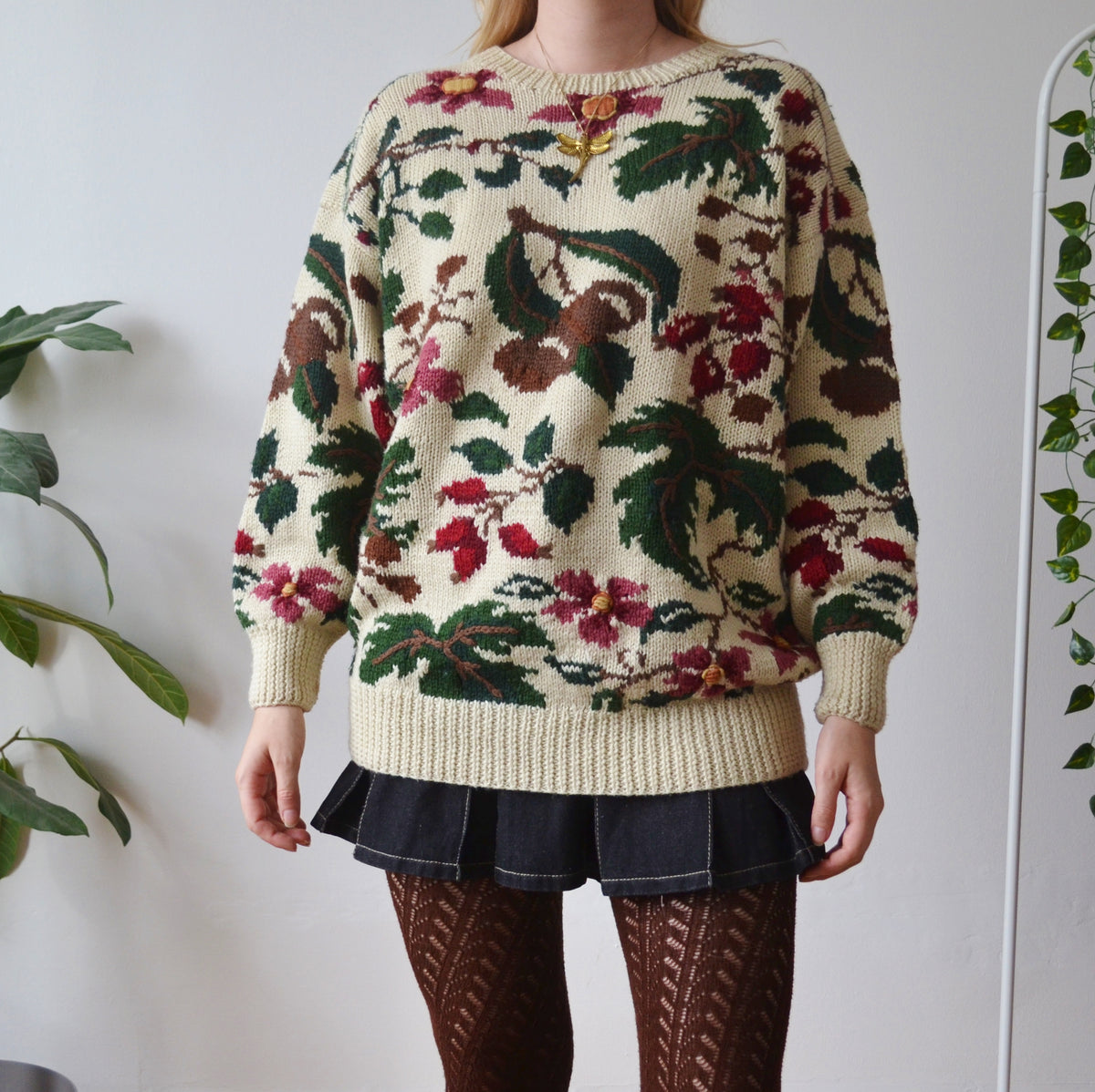 Vintage Botanical Jumper M