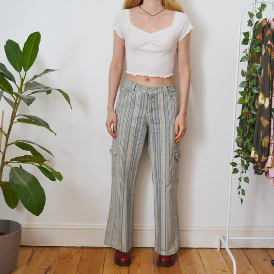 Stripe jeans XXL