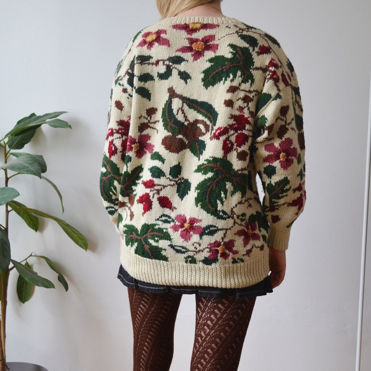 Vintage Botanical Jumper M