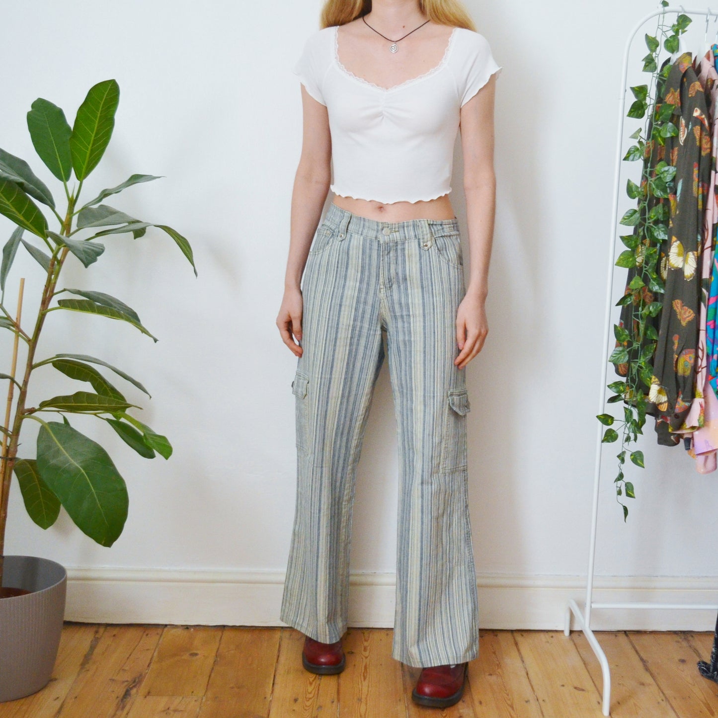 Stripe jeans XXL