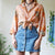 Abstract floral shirt M