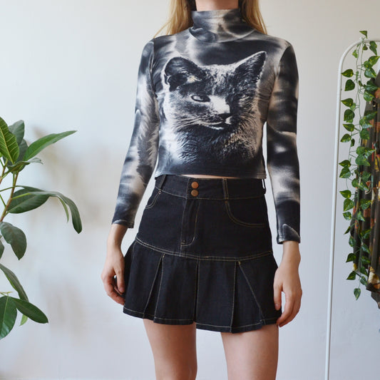 Vintage Cat Top M