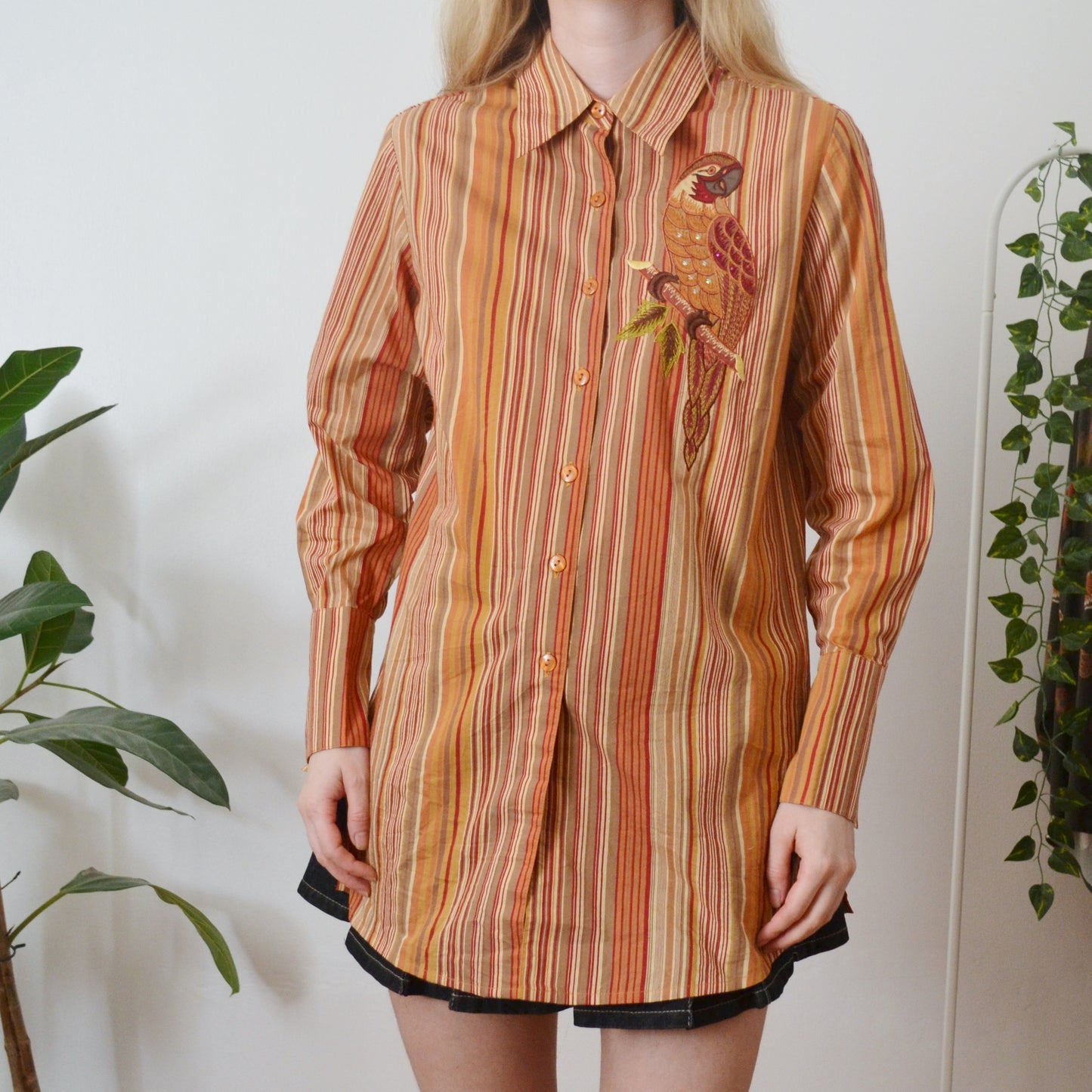 Vintage Parrot Shirt uk 12