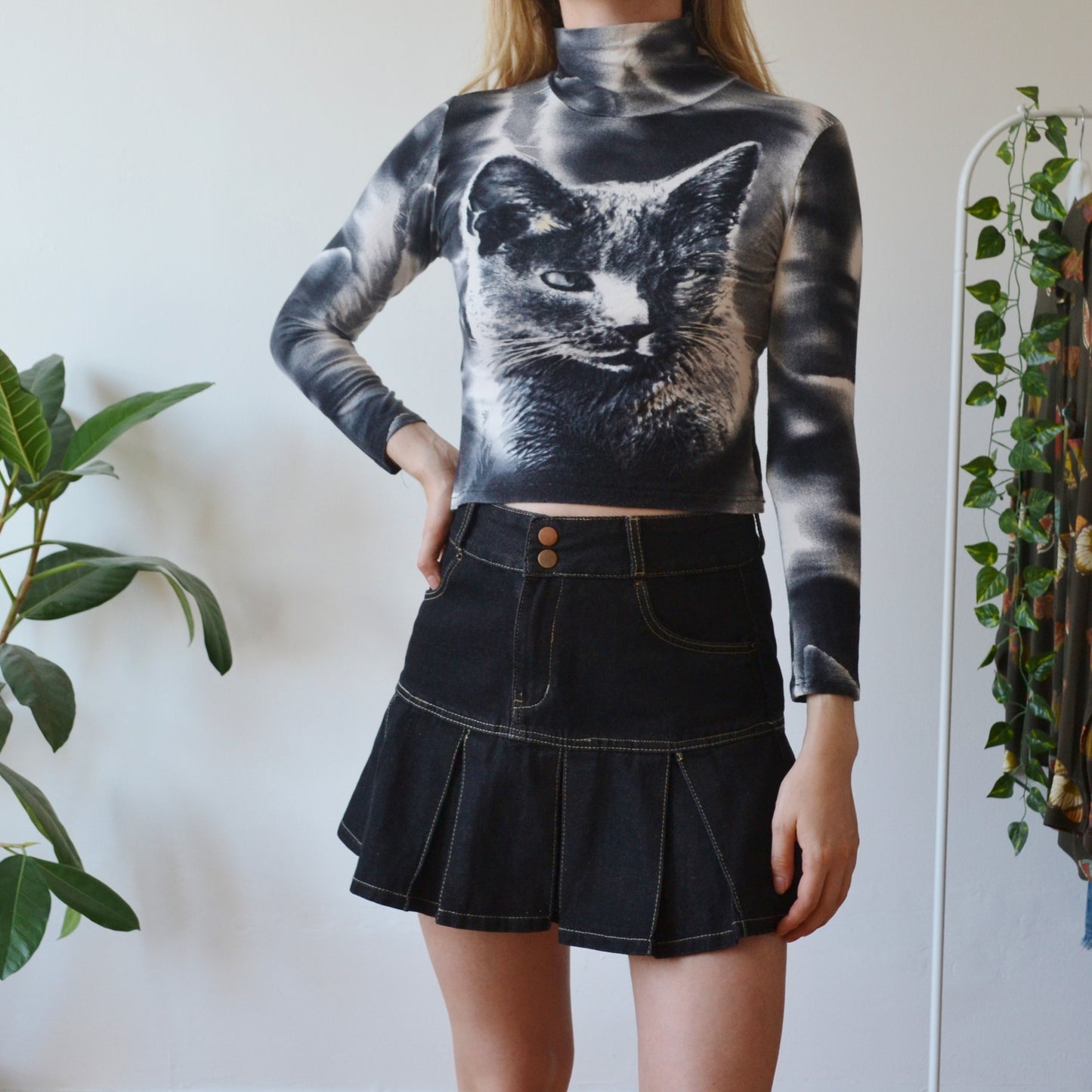 Vintage Cat Top M
