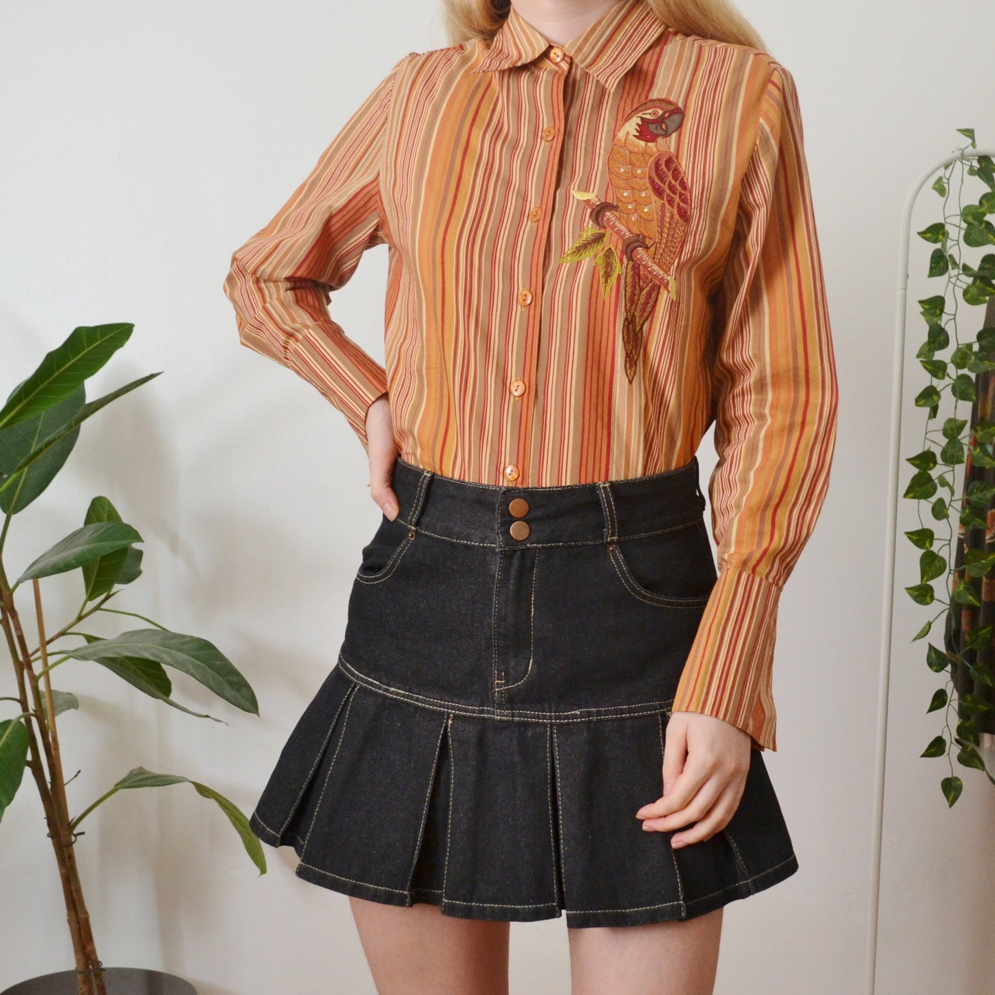 Vintage Parrot Shirt uk 12