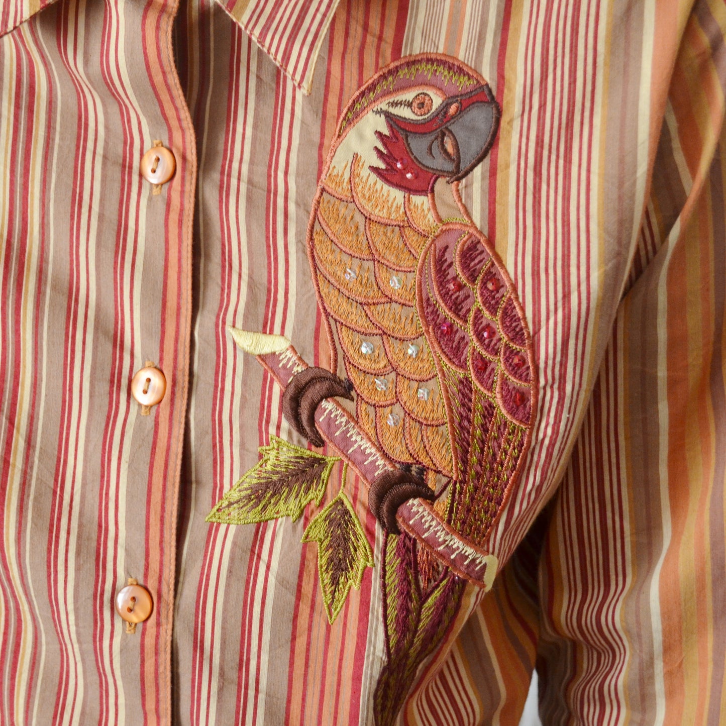 Vintage Parrot Shirt uk 12