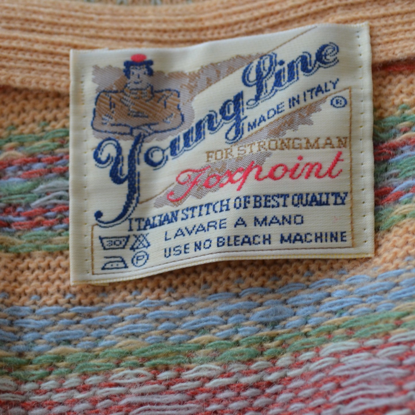 Vintage Pastel Sweater Vest L