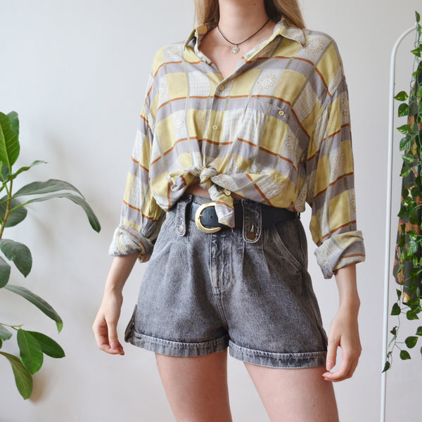 Patchwork shirt L