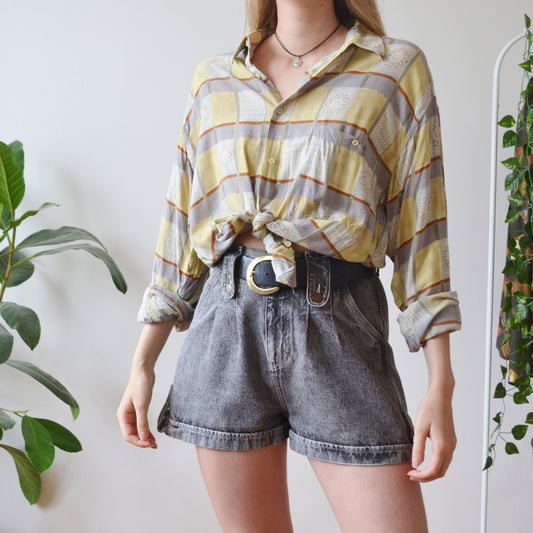 Patchwork shirt L