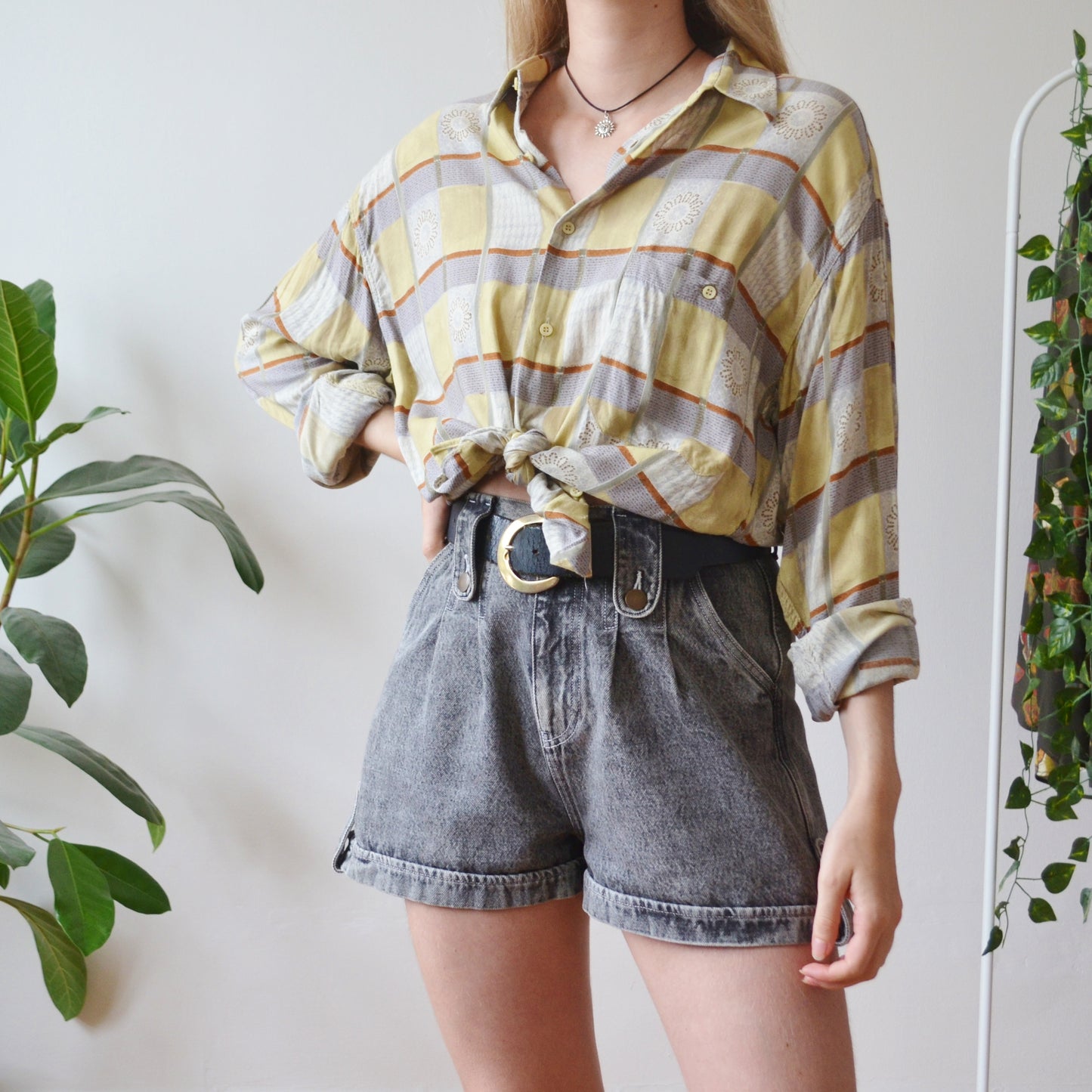 Patchwork shirt L