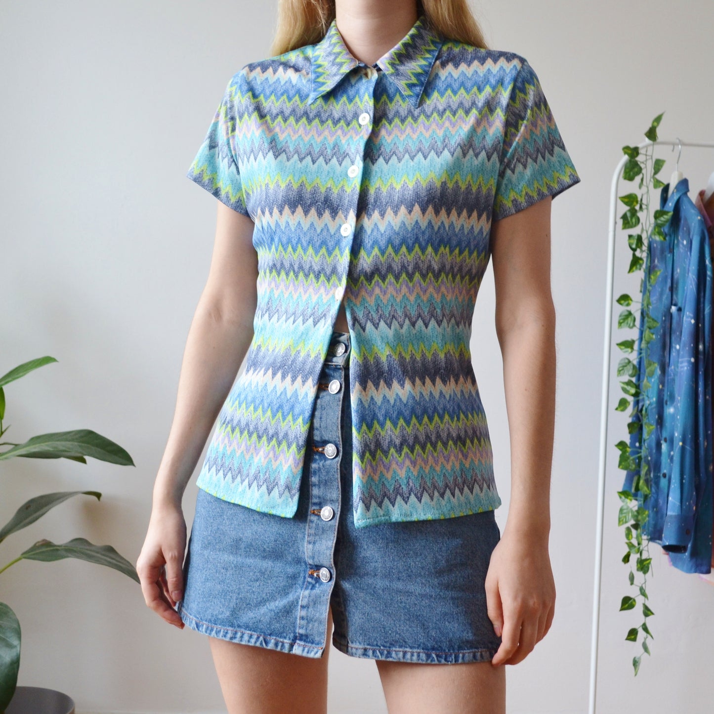 Zigzag blouse S