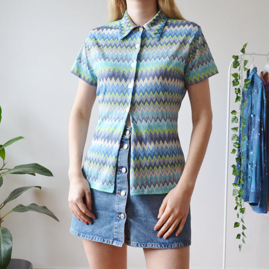 Zigzag blouse S