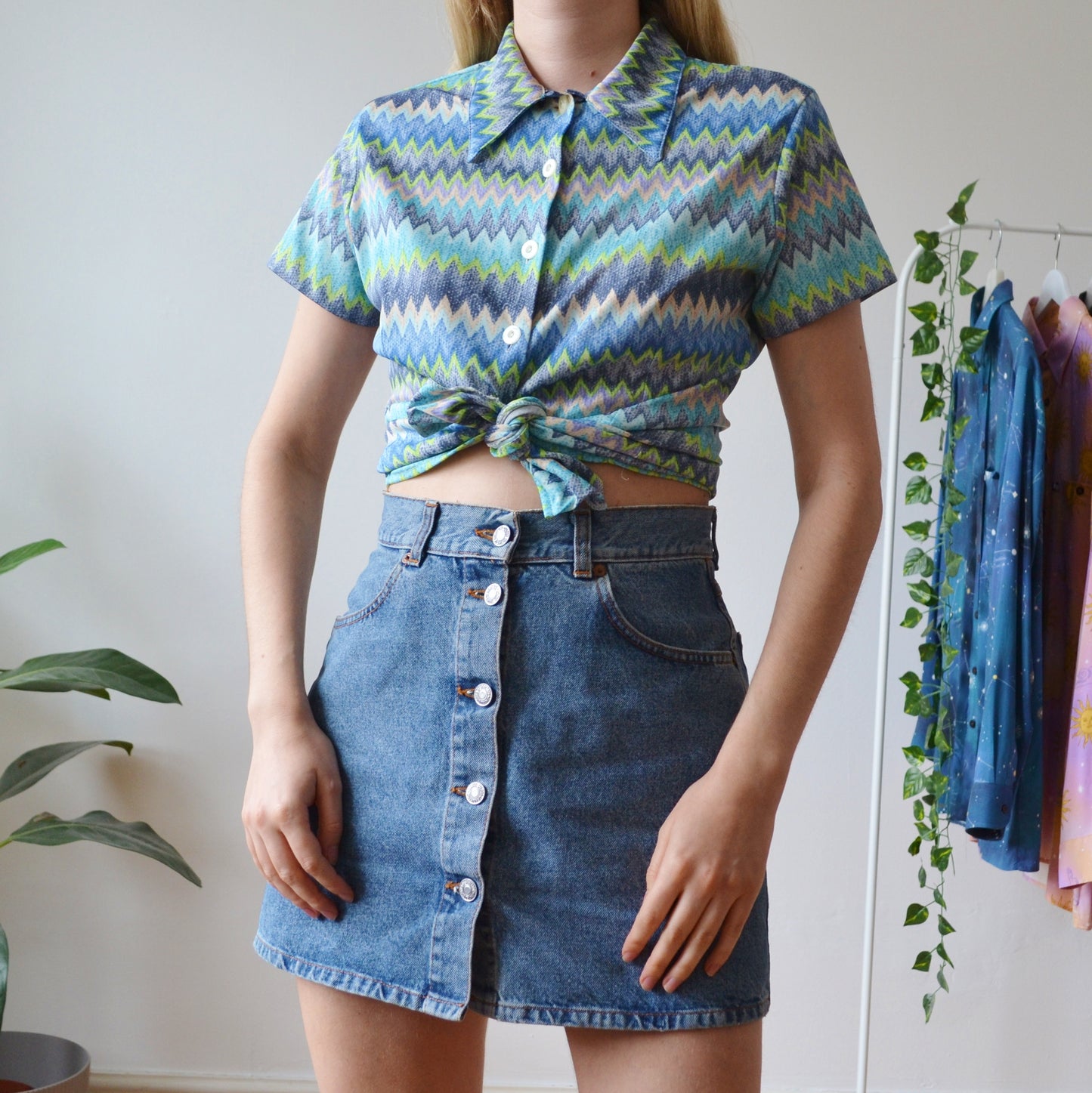 Zigzag blouse S