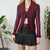 Vintage Plum Mesh Cardigan S