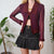 Vintage Plum Mesh Cardigan S