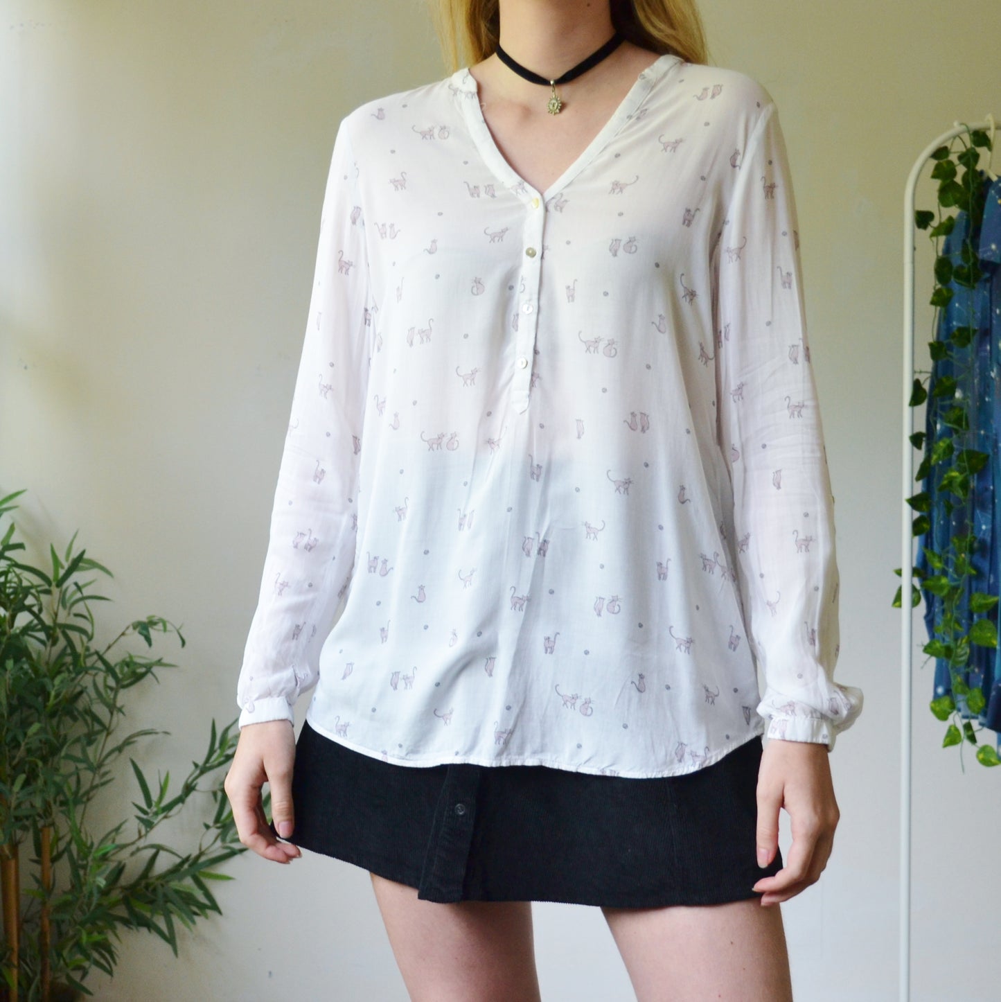 Cat blouse uk 10