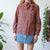 Plaid blouse S