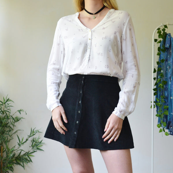 Cat blouse uk 10