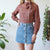 Plaid blouse S