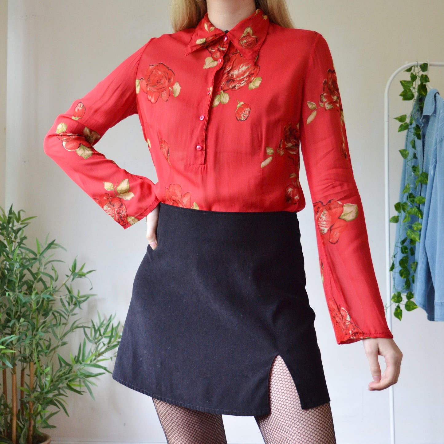 Rose blouse S